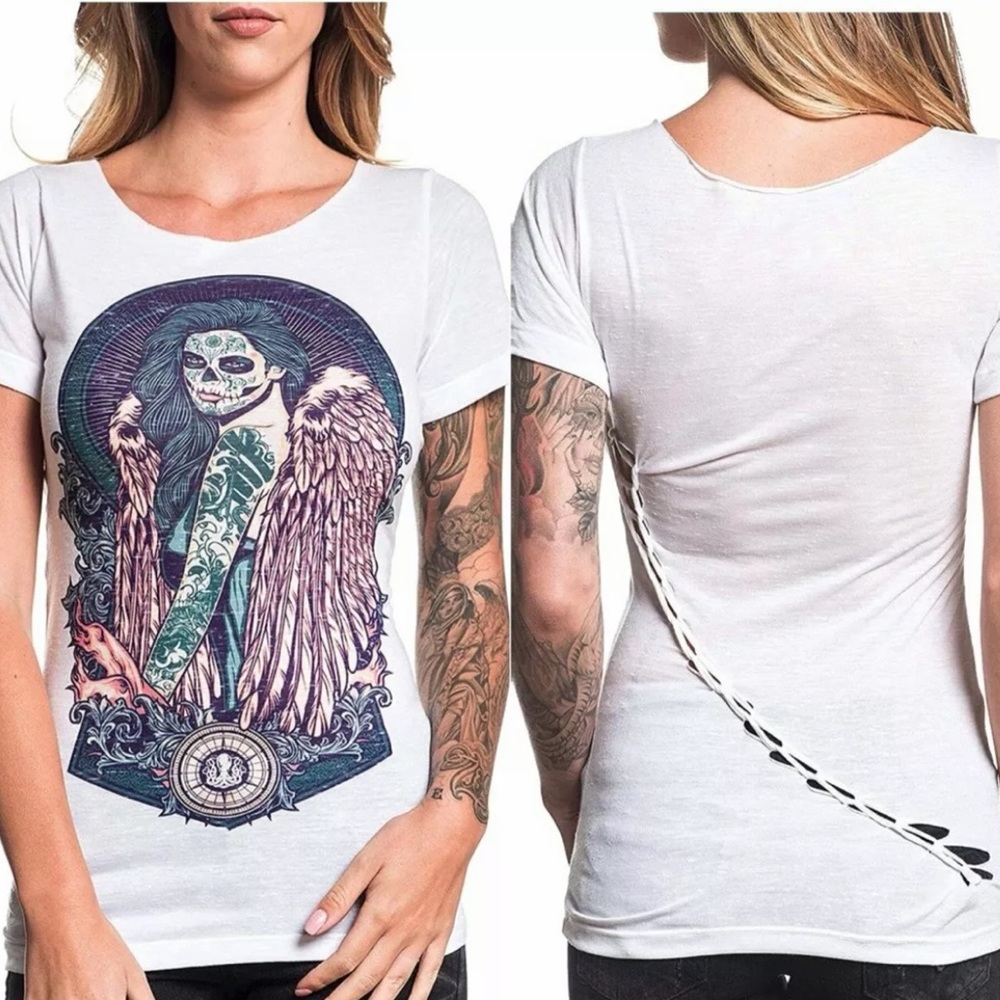 Secret Artist by Affliction Top Shirt Medium NWT Firman Hatibu